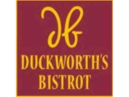 Duckworth's Bistrot $75 Gift Certificate
