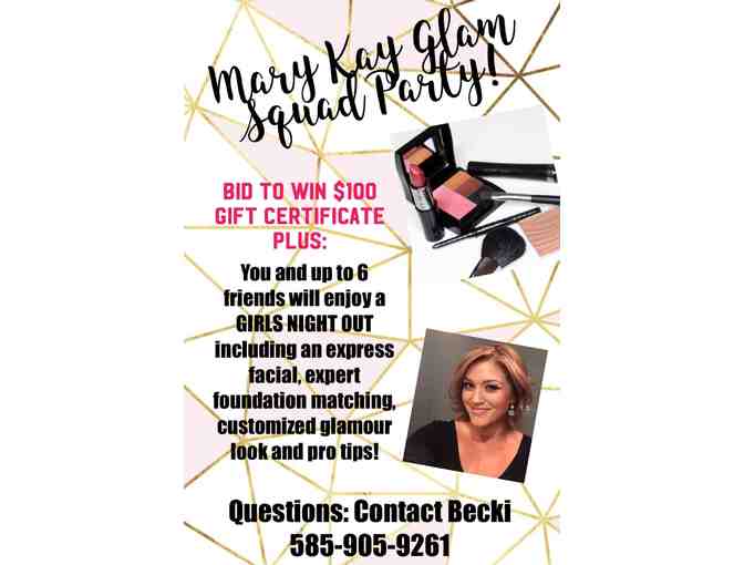 $100 Mary Kay Gift Certificate and Girls Night Out Glam party