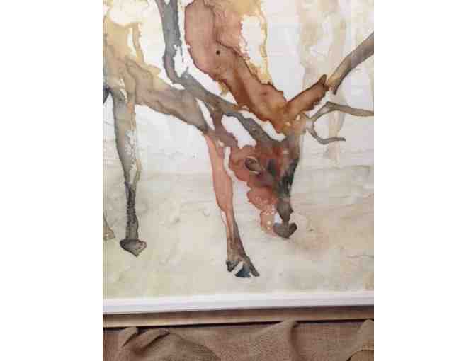 Pair of Prints Titled: Fawn Observation One and Two