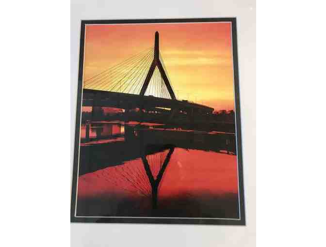 Framed Photograph of Leonard P. Zakim Bridge (Boston, MA) by Covell Photography