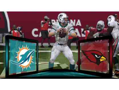 2 Miami Dolphins vs Arizona Cardinals Club Seat Tickets with Parking- December 11, 2016