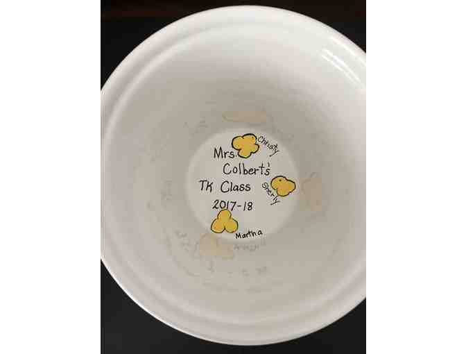 Personalized Popcorn Bowl (Mrs. Colbert's Class Art Project)