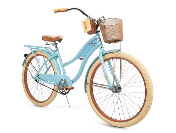 Huffy Nel Lusso Classic Cruiser Bike with Perfect Fit Frame : Women's Blue 26'