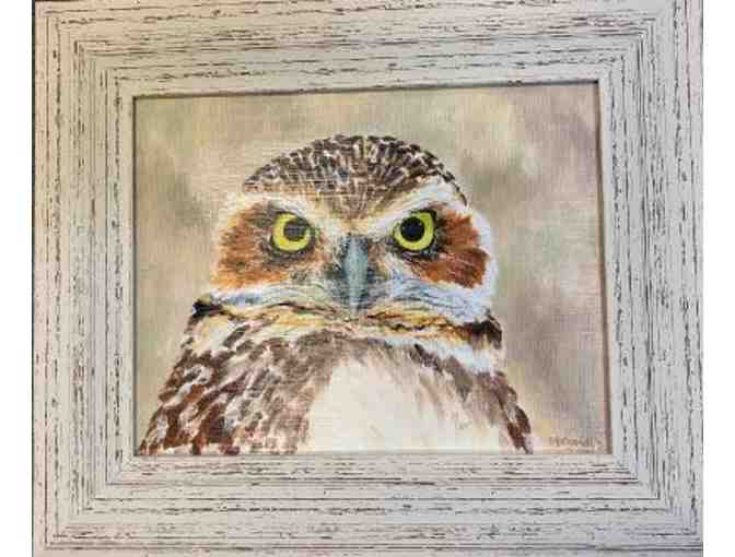 Framed Giclee Print by Diane Bergendahl - Burrowing Owl - Photo 1