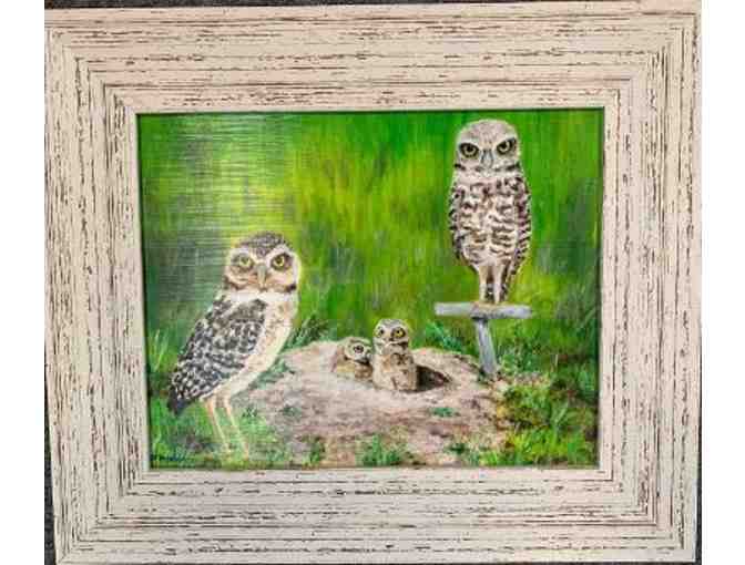 Framed Giclee Print by Diane Bergendahl - Owl Family - Photo 1
