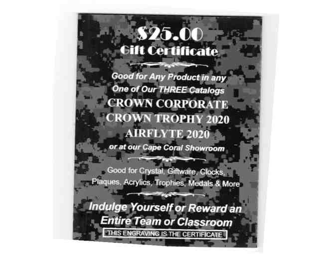 Crown Trophy - Trophies Plaques Medals Awards $25 certificate