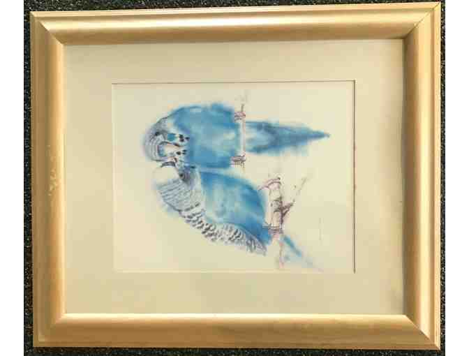 Set of 3 Parrot Watercolor Framed Prints