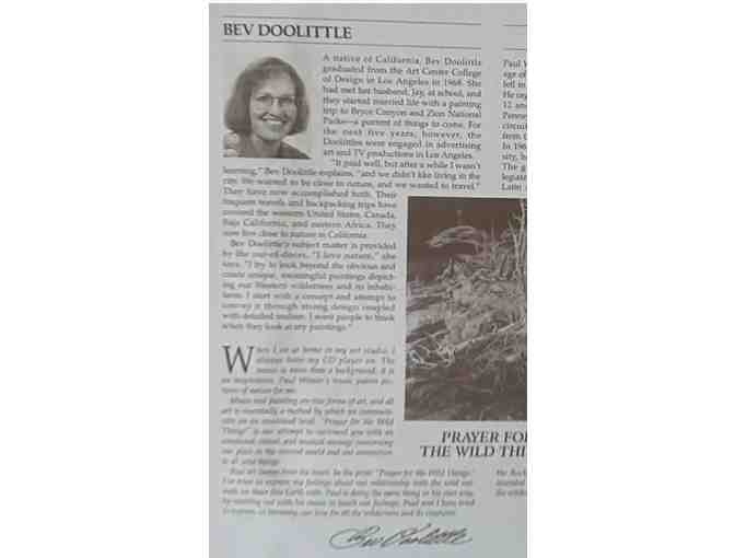 Bev Doolittle "Prayer for the Wild Things" Print - Photo 5