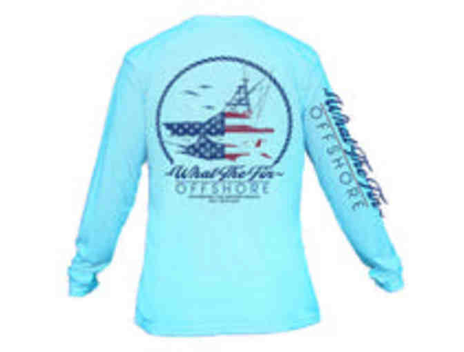 What The Win Offshore L/S Performance Shirt Size XL and a cool decal