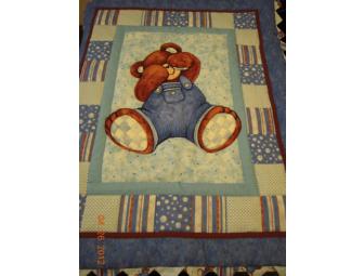 Blue Bear Baby Quilt