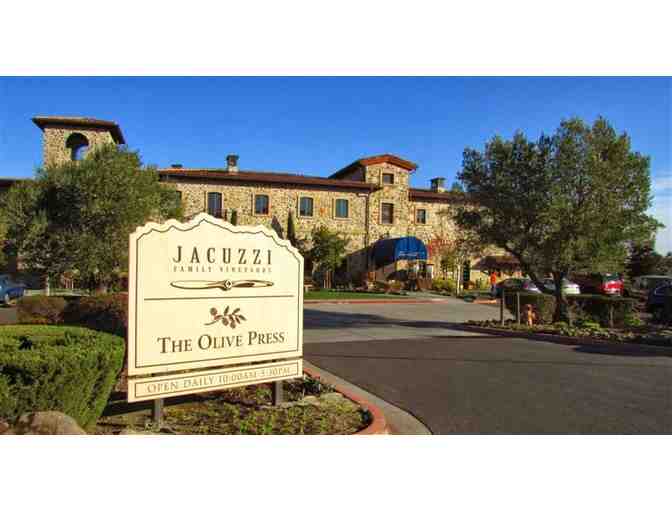 VIP Tasting and Tour for 4 Jacuzzi Family Vineyards Plus Bottle of Rosso di Sette Fratelli
