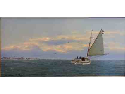 William R. Davis, "Catboat on Nantucket Sound"
