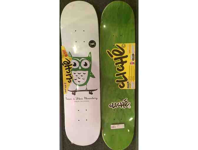 CDA Custom Skateboard: 'Cliche Peace' Green