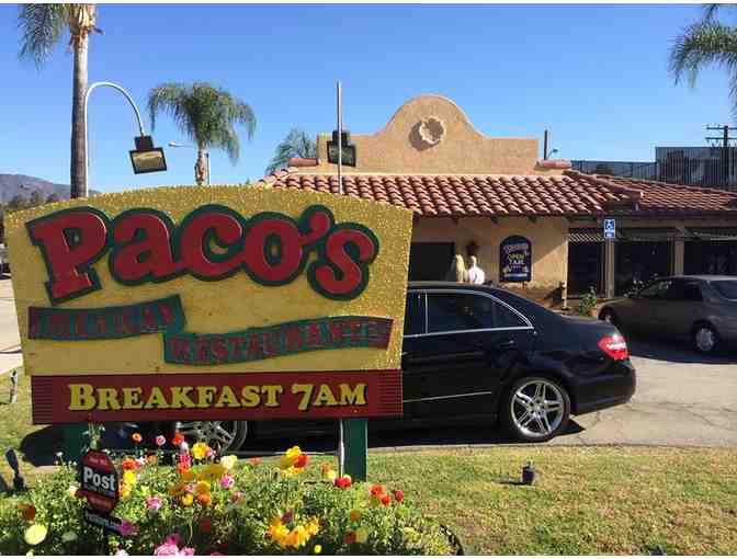 Paco's Mexican Restaurant in Arcadia - $100 gift card