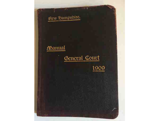 1909 Manual New Hampshire General Court