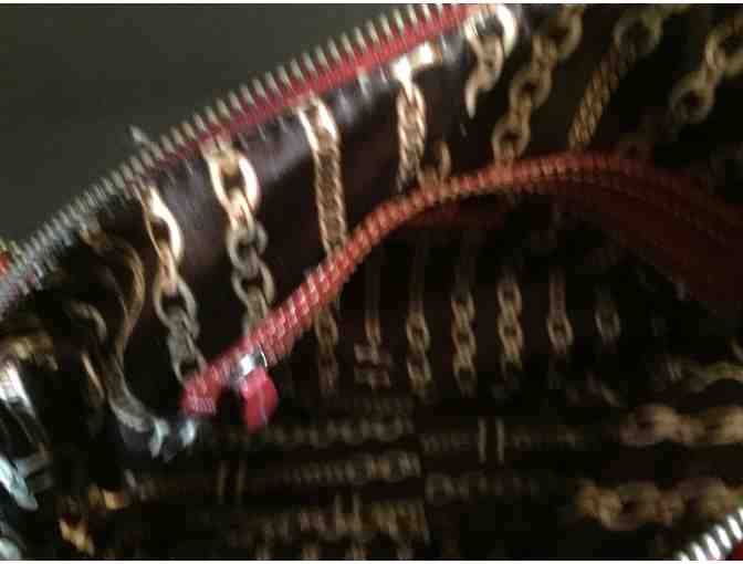 Red Pebble Leather Tignanello Designer Purse