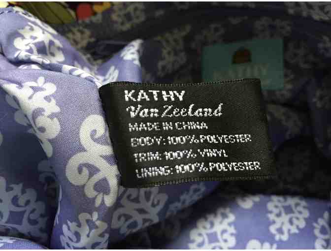 Kathy Van Zeeland Blue Multi-colored Hobo Bag