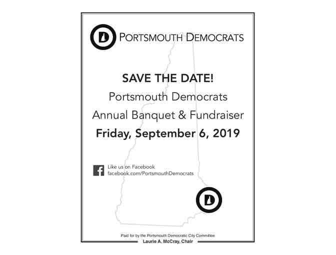 Two (2) Tickets to the Portsmouth Dems Banquet