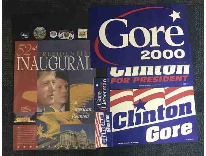 Clinton and Gore '92, '00 Political Memorabilia