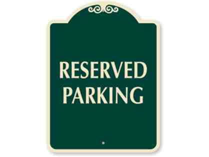 2019-2020 School Year Reserved Parking Spot