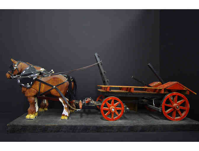 Marshall B. Fleming Horse-Drawn Hay Wagon Model