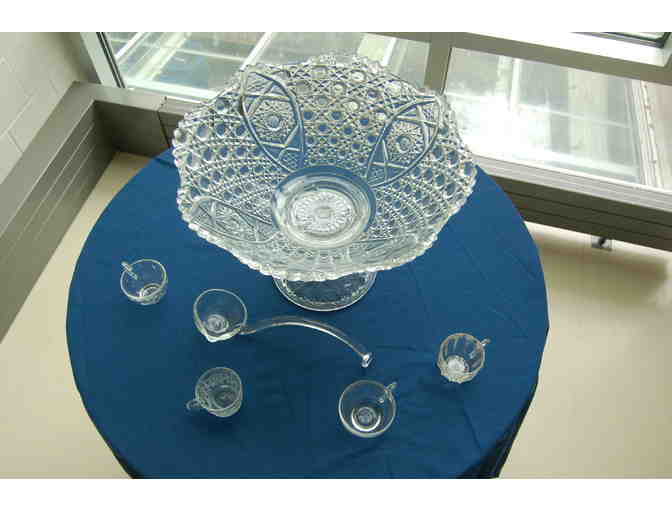 Crystal Punch Bowl and Cups Set