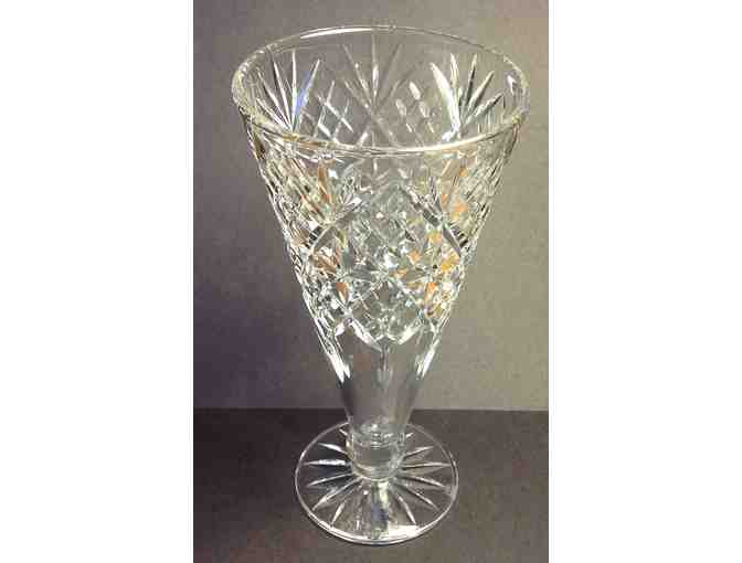 Stunning English WEBB Crystal Trumpet Vase - What a Gift!