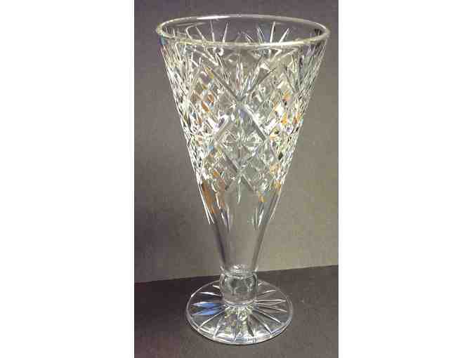 Stunning English WEBB Crystal Trumpet Vase - What a Gift!