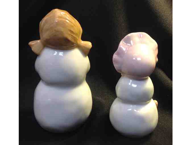 Danish Royal Copenhagen Snow-Mother and Snow-Baby Figurines