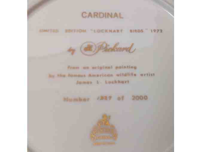 Cheerful Cardinal Holiday / Winter Plate - Limited Edition