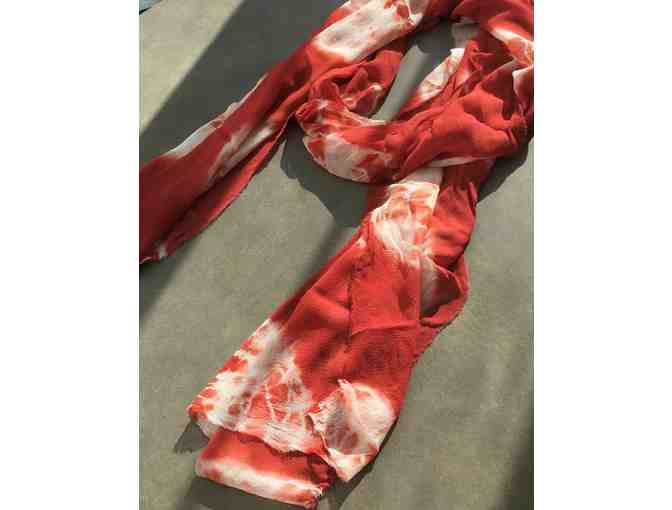 Hand-dyed Pair of Scarves