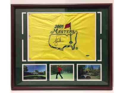 Tiger Woods Autographed Masters Flag