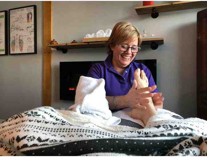 Gift certificate for two 60-minute reflexology sessions with Healing Hands by Chris