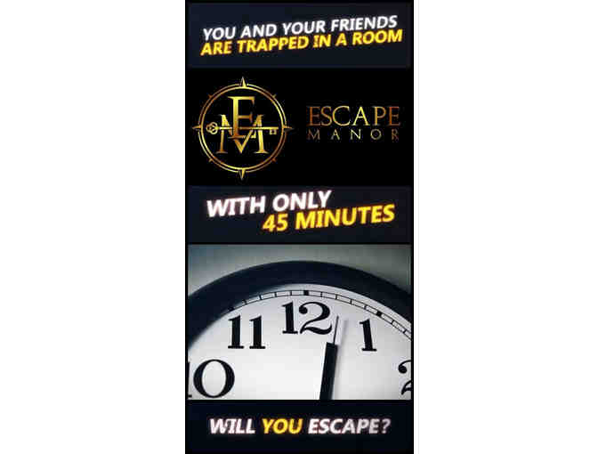 Escape Manor Gift Certificate for Six (6) People