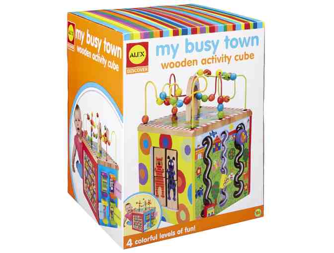 My Busy Town: Wooden Activity Cube