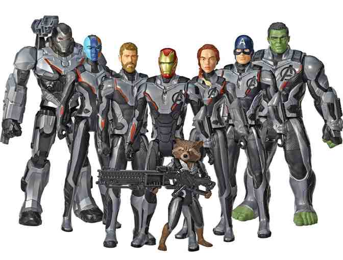 Avengers 4 Endgame Titan Hero Power FX Team Pack 8pcs 12' Action Figure