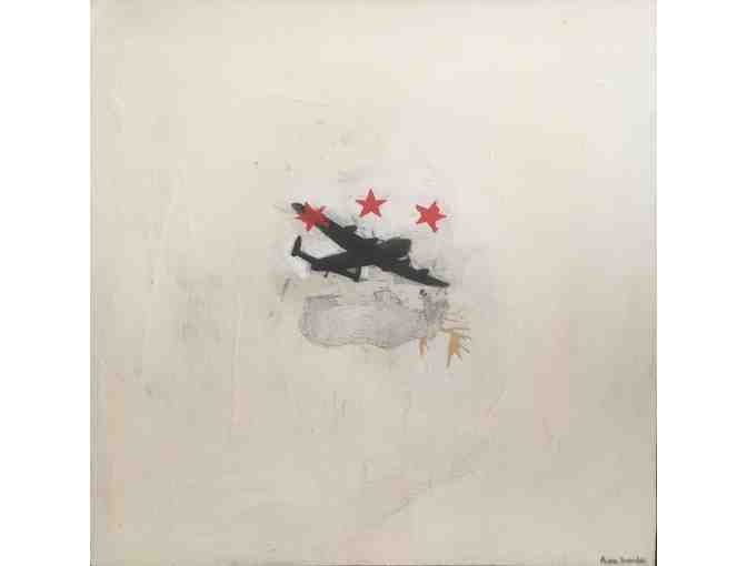 Bombing Moose mixed media on panel 2007 by Artist Alain Bonder, Galerie St-Laurent + Hill - Photo 1