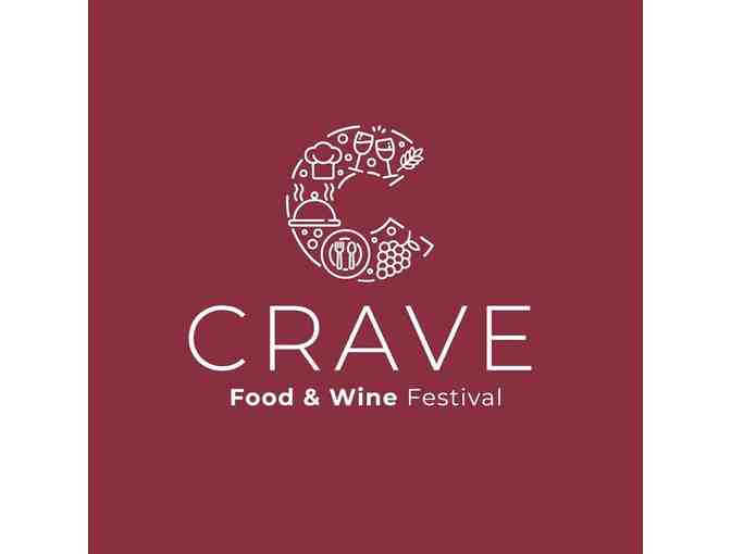 Two (2) Admission Passes to CRAVE Food and Wine Festival Ottawa 2020