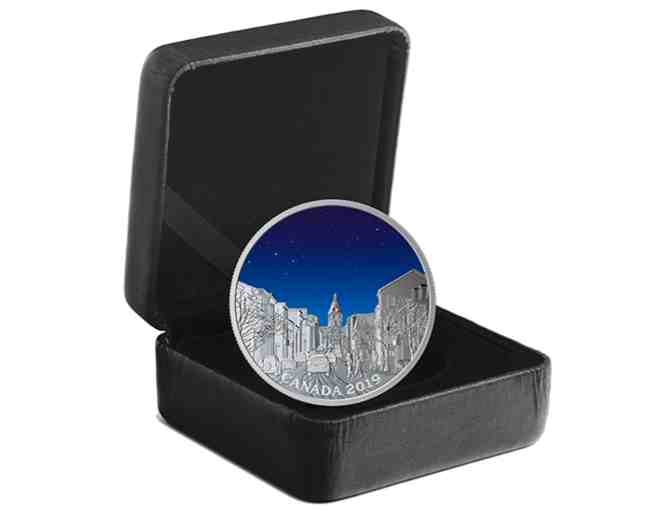 2019 $20 Fine Silver Coin Sky Wonders Light Pillars with Black Light Flashlight from the R