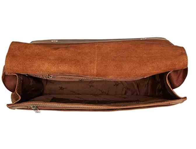 Visconti Leather Distressed Messenger Bag