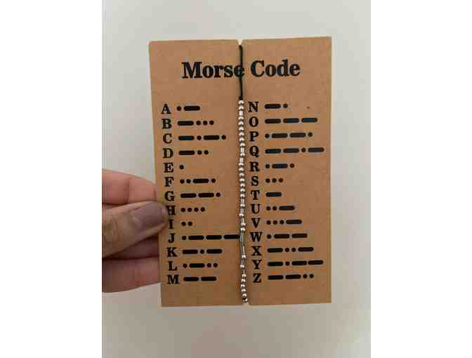 Customized Morse Code Bracelet