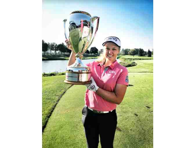 All-Leather 2020 Team Canada Olympic Golf Bag Signed by Brooke Henderson