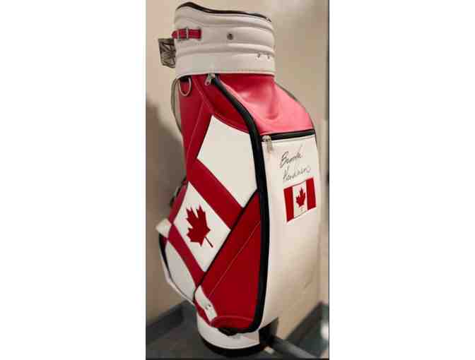 All-Leather 2020 Team Canada Olympic Golf Bag Signed by Brooke Henderson
