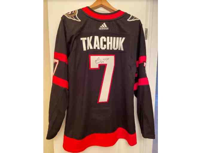 Ottawa Senators Official Jersey autographed by Captain Brady Tkachuk