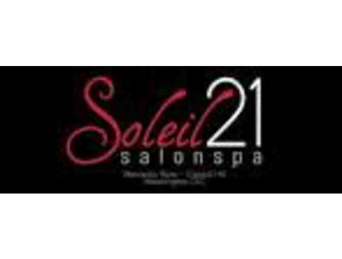 Soleil 21 Salon Spa $50 gift certificate
