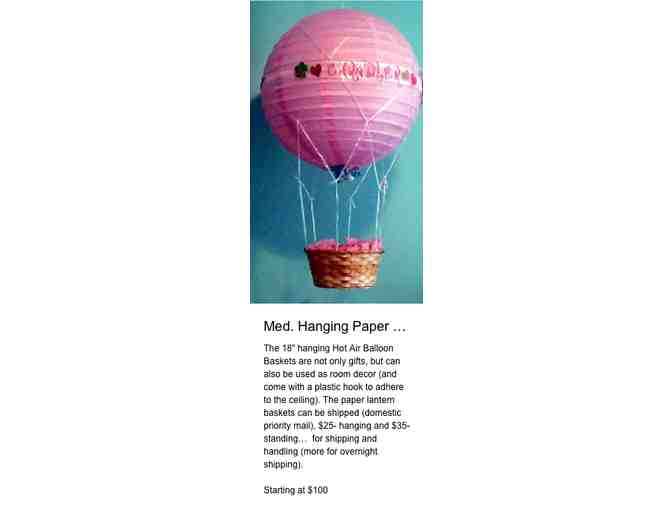 Hot Air Balloon Gift Basket