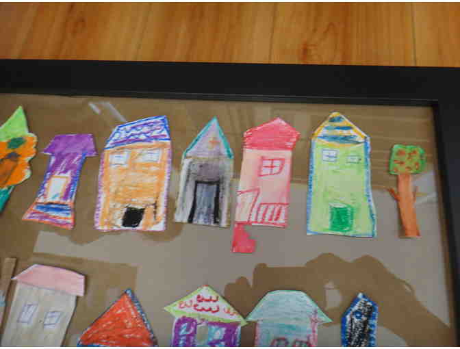 Collage of Row houses by Ms. Godsoe's class