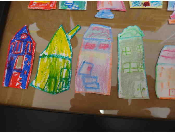 Collage of Row houses by Ms. Godsoe's class