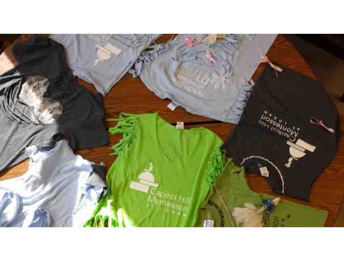 One-of-a-kind CHML t-shirt by our Middle School students