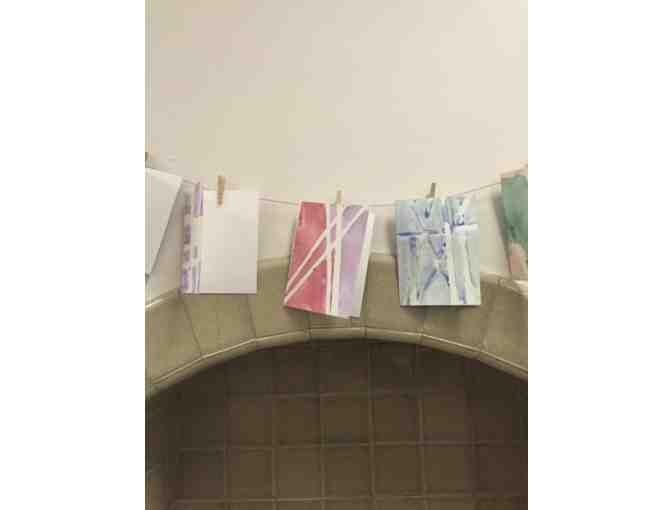 Rubber Band Art Stationary by Ms. Karen Couts class